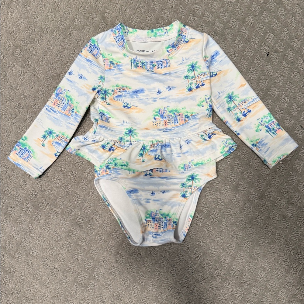 Janie and Jack Scenic Rashguard Two-Piece Set
